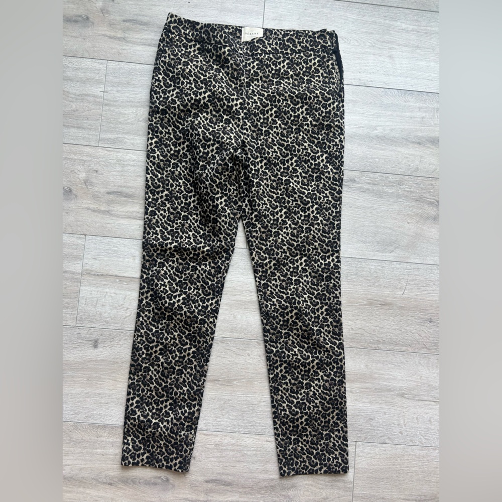 Sezane Ciara Trousers Leopard Print Pants sz 38 US 6